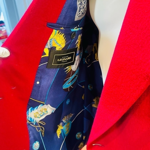 100% Kashmir Virgin Wool Red Blazer. - Picture 6 of 12